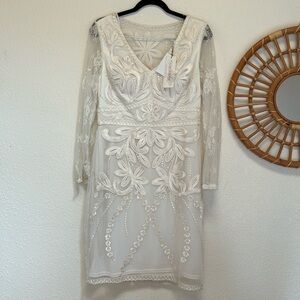 Designer- White- Long Sleeve- Wedding Dress